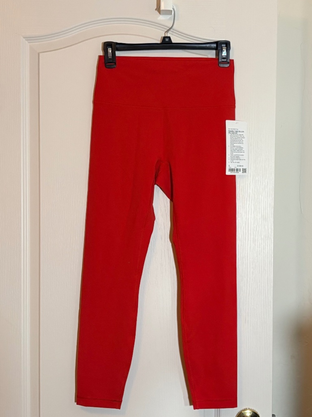 Lululemon Wunder Train No Line HR Tight 25 inch. SZ 8 SOLD OUT Oxford Red